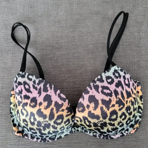 Pink Victoria Secret Other - Pink Victoria Secret Womens Multicolor Heartbreaker Plunge Push-up Bra S…